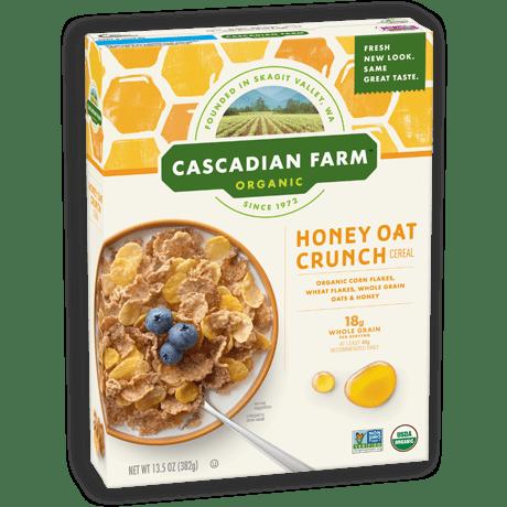 Honey Oat Crunch Cereal • Cascadian Farm Organic