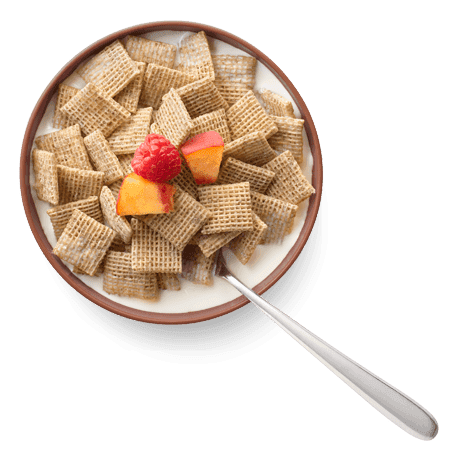 Cascadian Farm Multi Grain Squares Cereal in a bowl