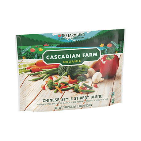 Cascadian Farm Organic Frozen Chinese-style stirfry blend, front of package