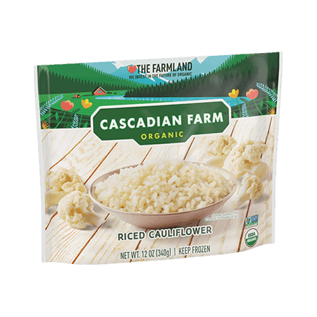 Cascadian Farm Organic Frozen Riced Cauliflower, front of package