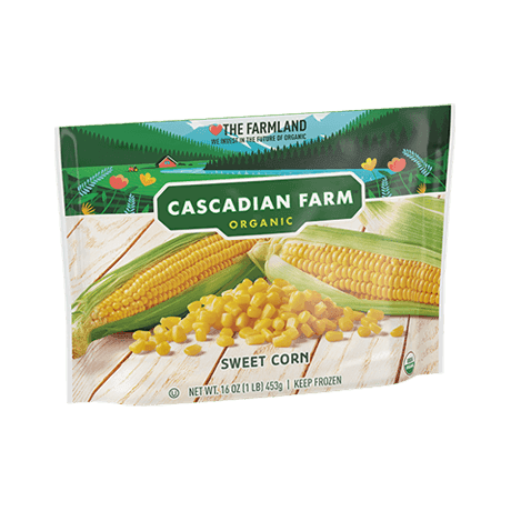 Cascadian Farm Organic Frozen Sweet Corn, front of package